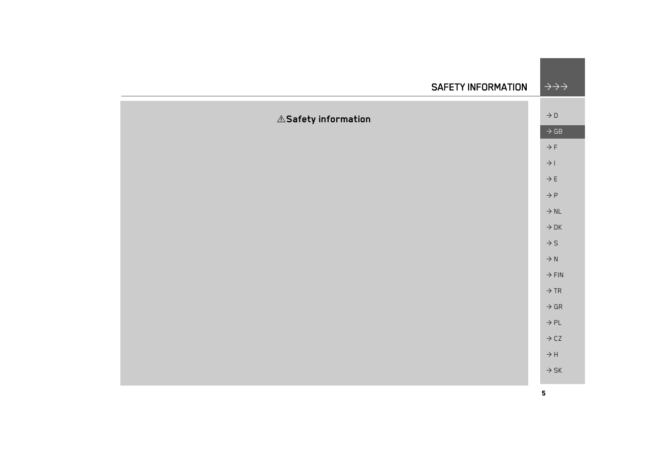 Safety information | Becker TRAFFIC ASSIST 7926 User Manual | Page 5 / 92