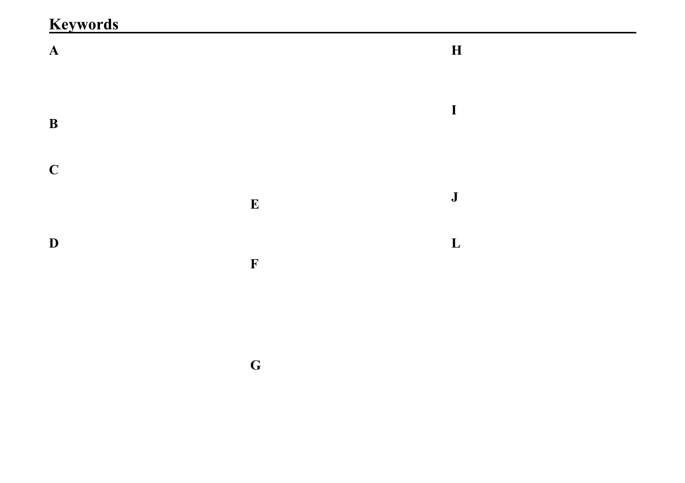 Keywords, H\zrugv | Becker TRAFFIC ASSIST 7914 User Manual | Page 70 / 74