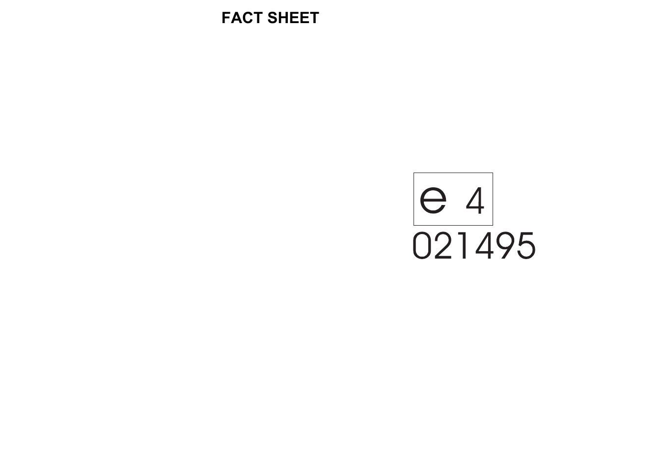 Fact sheet | Becker TRAFFIC ASSIST 7914 User Manual | Page 74 / 74