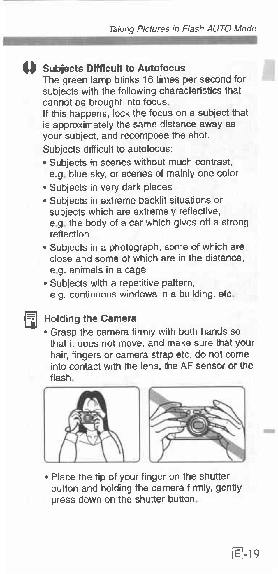 E-19 | Canon 130U User Manual | Page 19 / 39