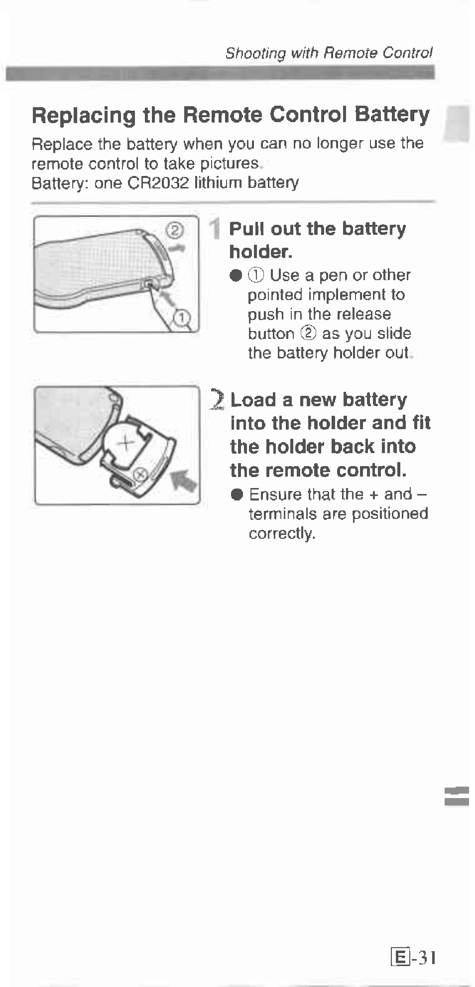 E-31 | Canon 130U User Manual | Page 31 / 39