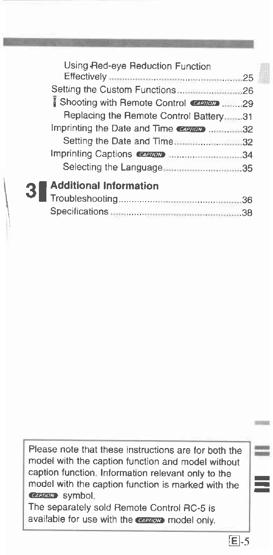 Canon 130U User Manual | Page 5 / 39