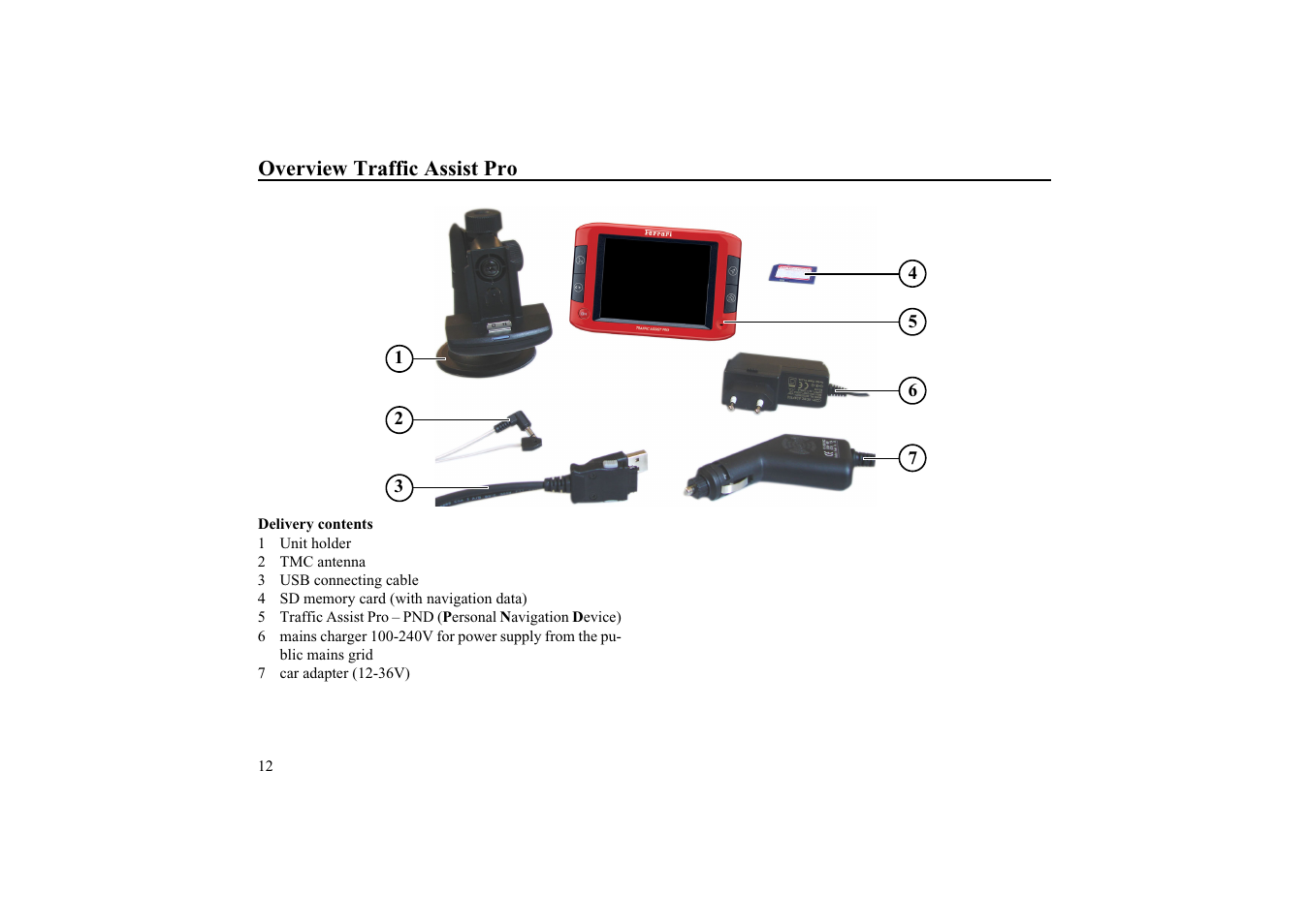 Overview traffic assist pro | Becker EDITION TRAFFIC ASSIST PRO 7929 TMC User Manual | Page 12 / 84