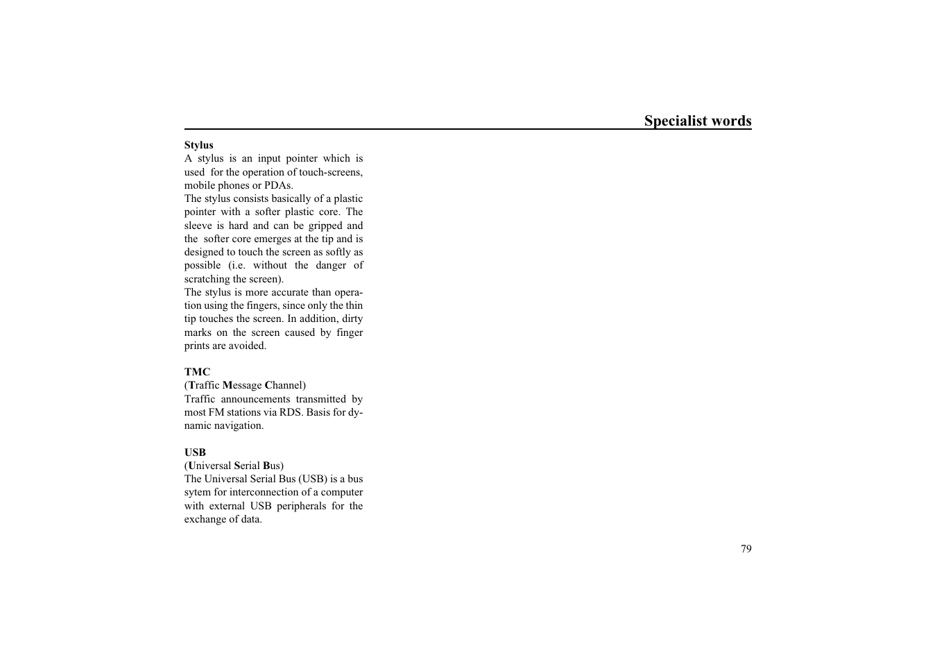 Becker EDITION TRAFFIC ASSIST PRO 7929 TMC User Manual | Page 79 / 84