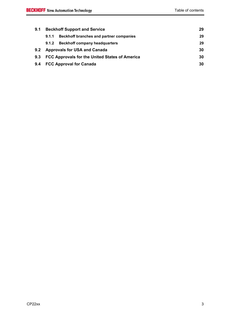 BECKHOFF CP22xx User Manual | Page 5 / 32