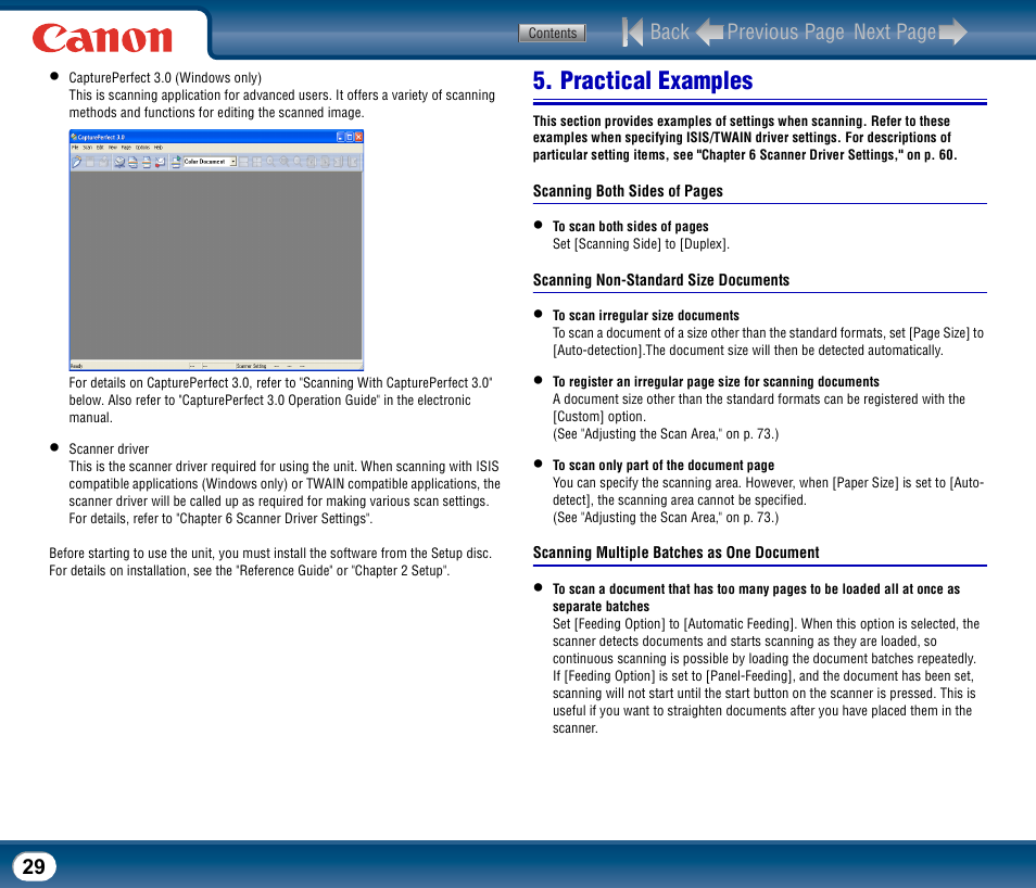 Practical examples | Canon DR-2510M User Manual | Page 29 / 118