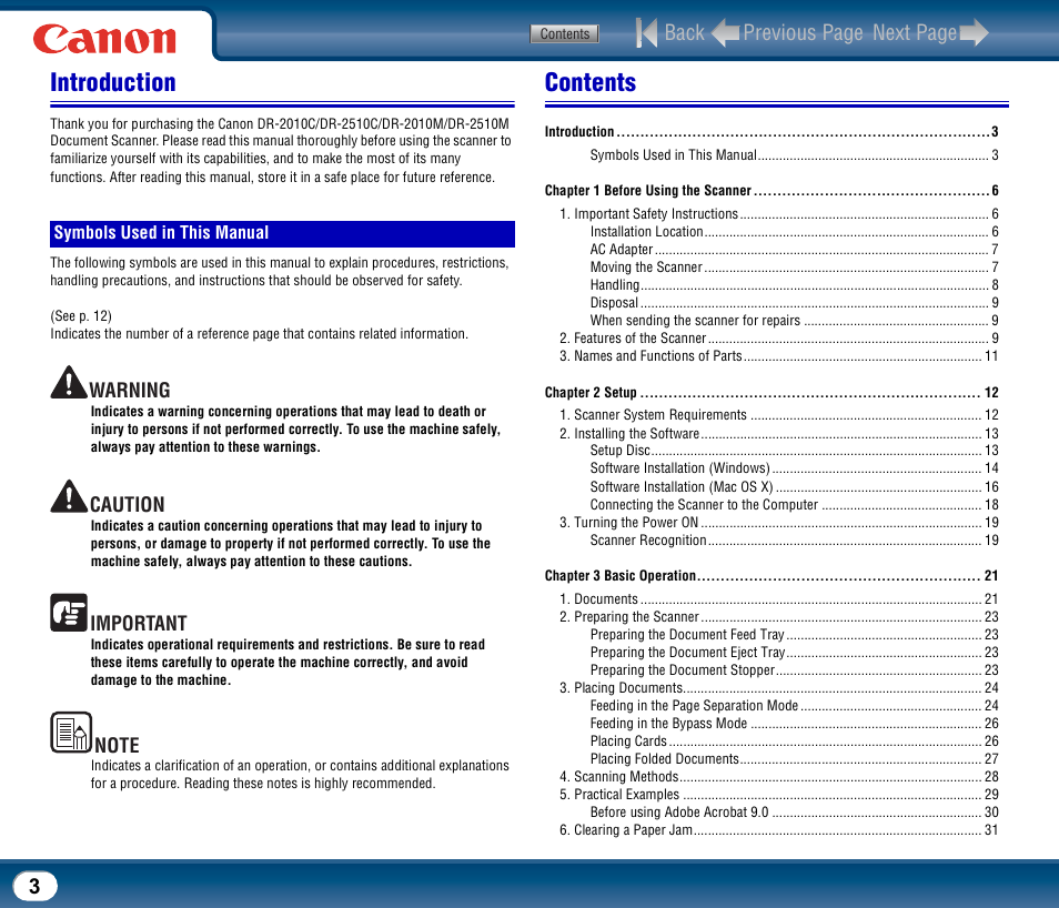 Canon DR-2510M User Manual | Page 3 / 118