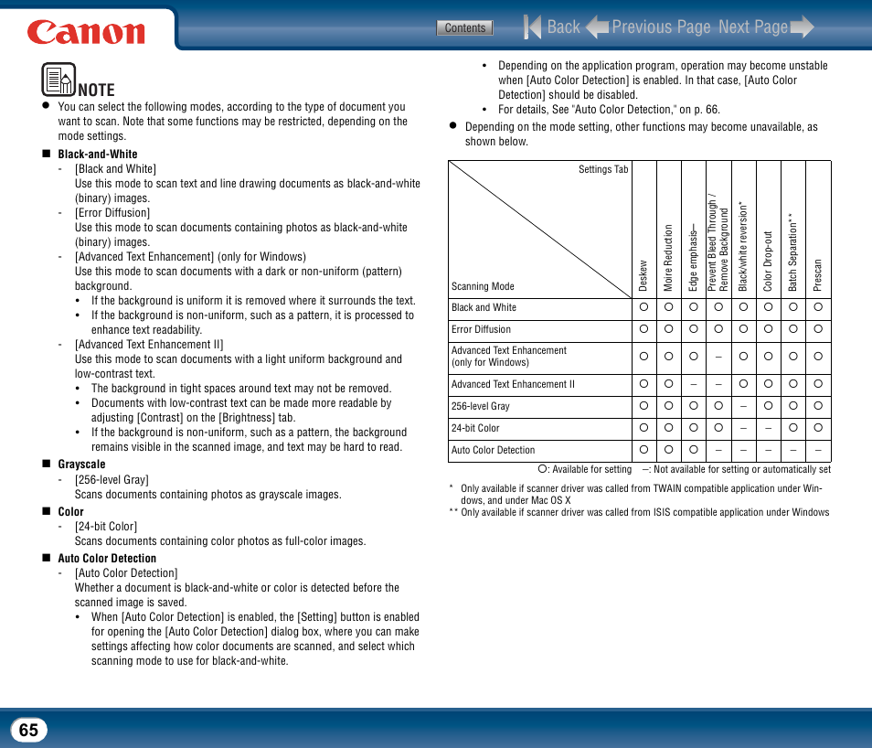 Back previous page next page | Canon DR-2510M User Manual | Page 65 / 118