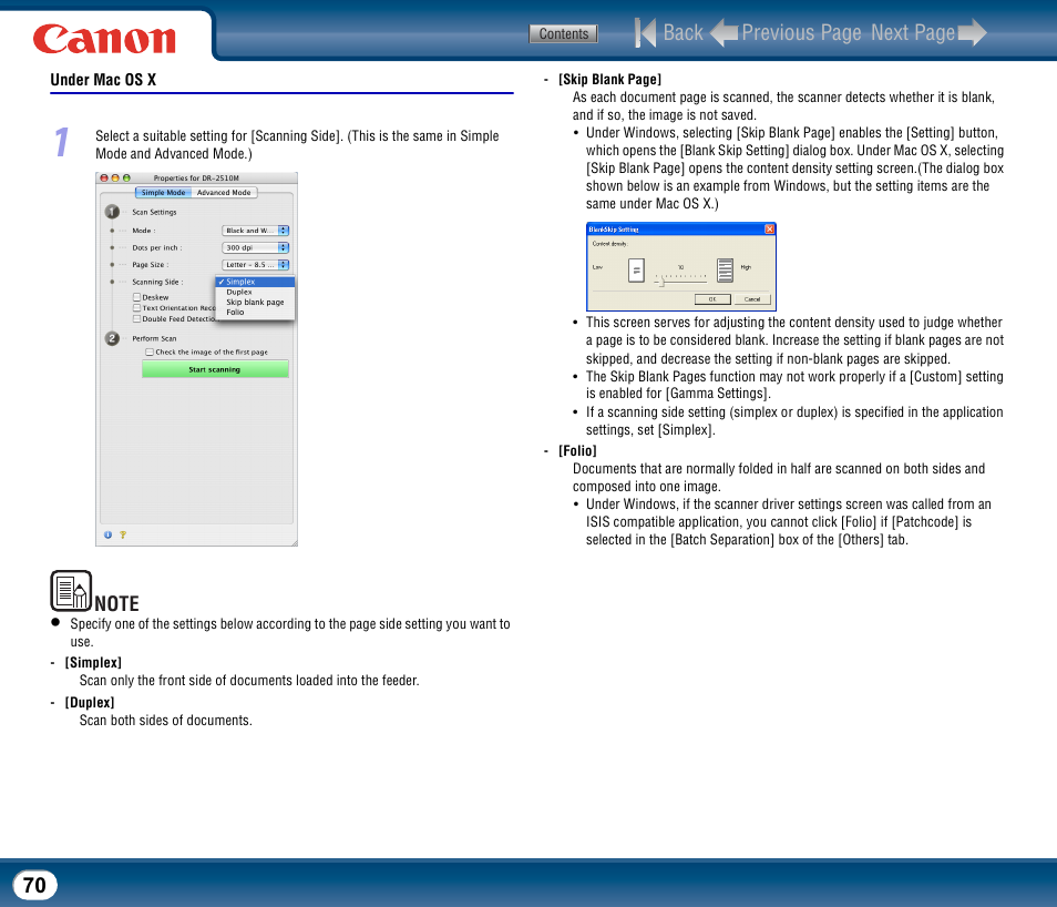 Back previous page next page | Canon DR-2510M User Manual | Page 70 / 118