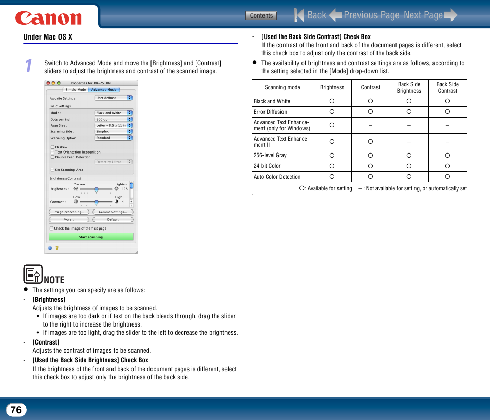 Back previous page next page | Canon DR-2510M User Manual | Page 76 / 118