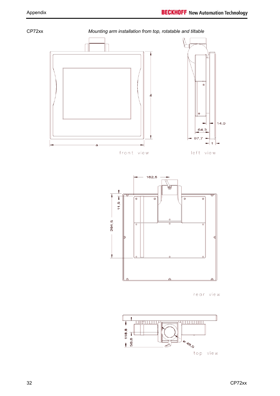 BECKHOFF CP72xx User Manual | Page 34 / 37