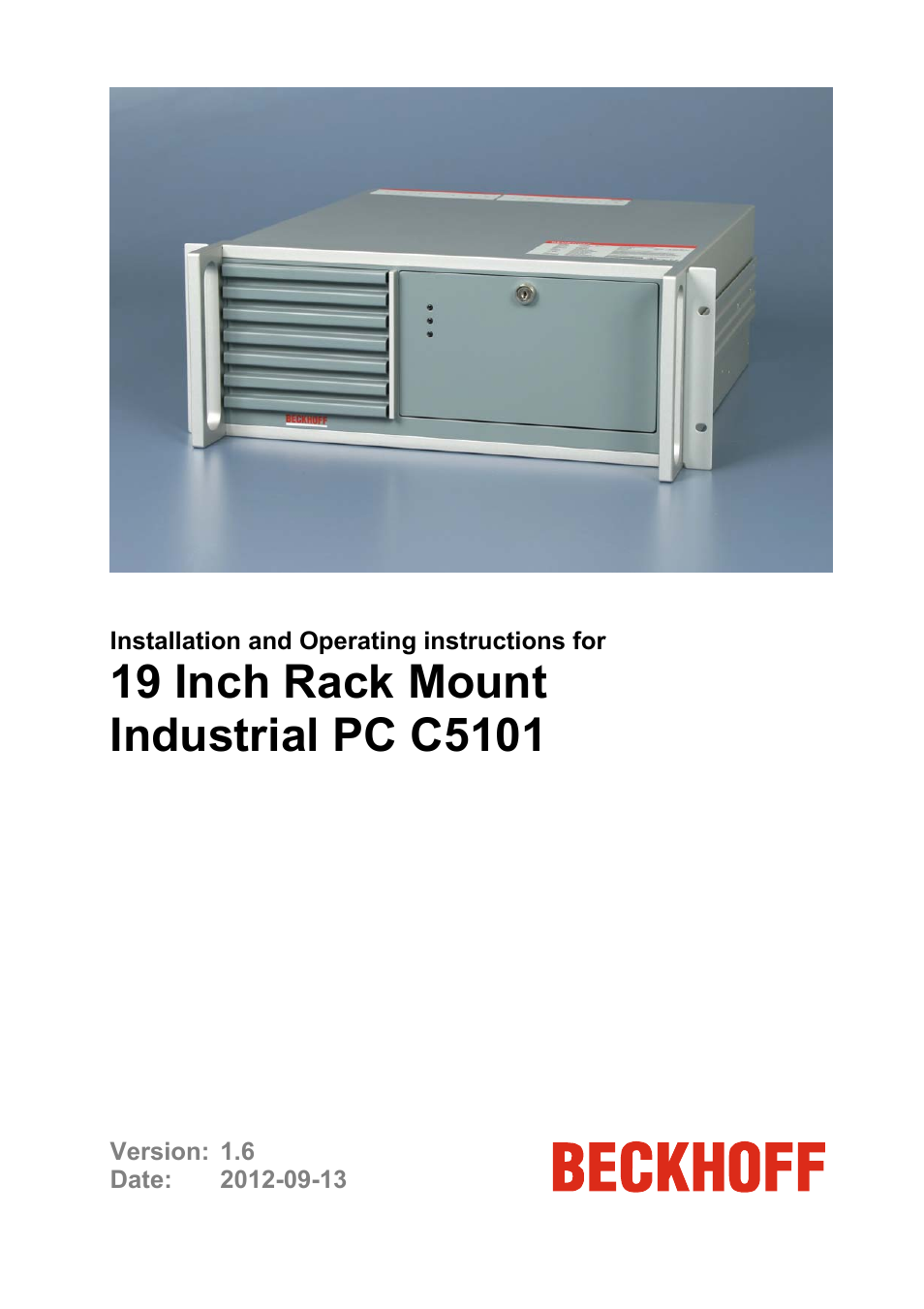 BECKHOFF C5101 User Manual | 23 pages