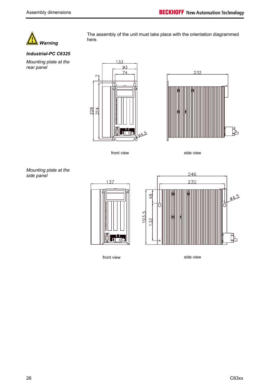 BECKHOFF C63xx-0030 User Manual | Page 28 / 34