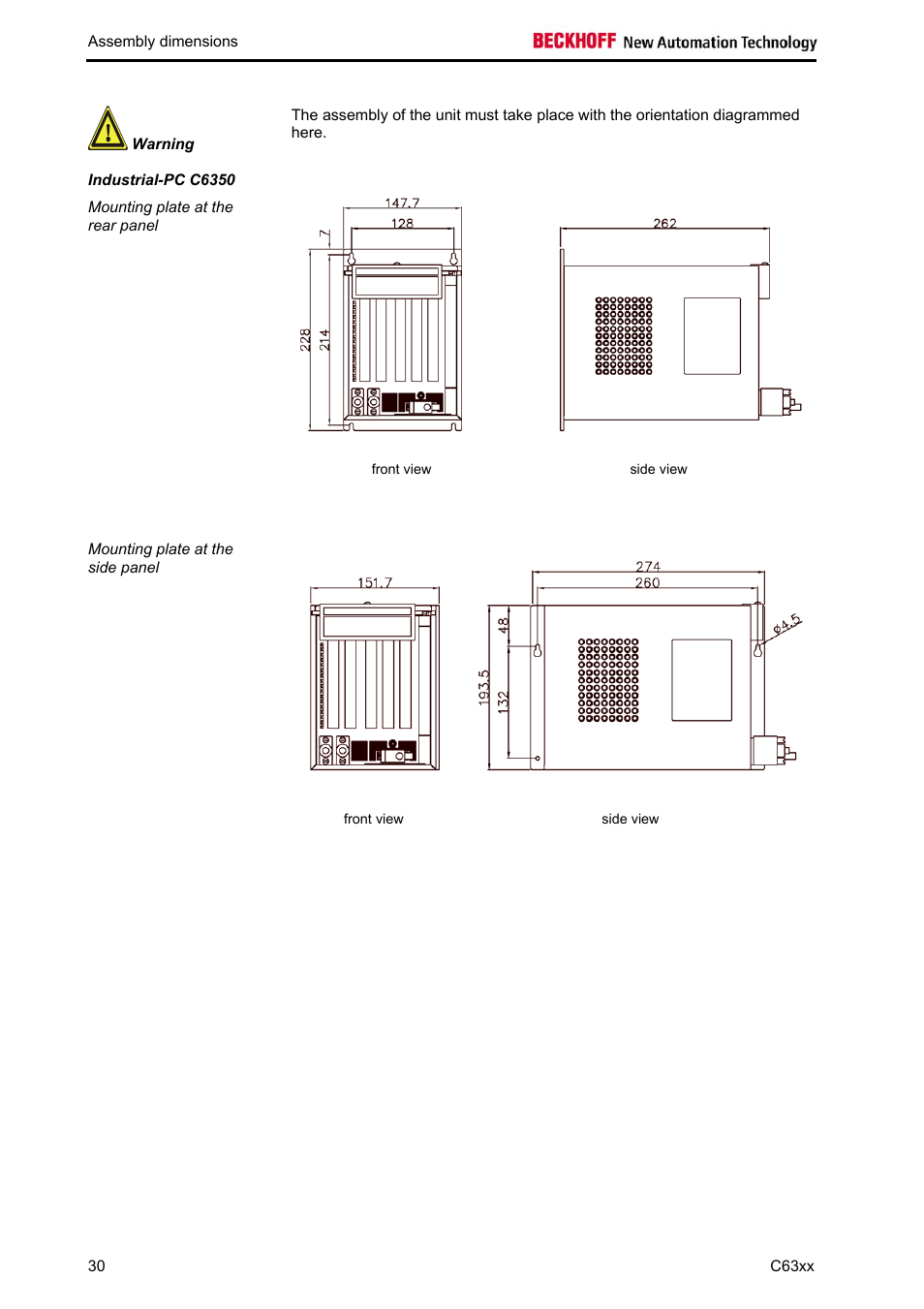 BECKHOFF C63xx-0030 User Manual | Page 32 / 34