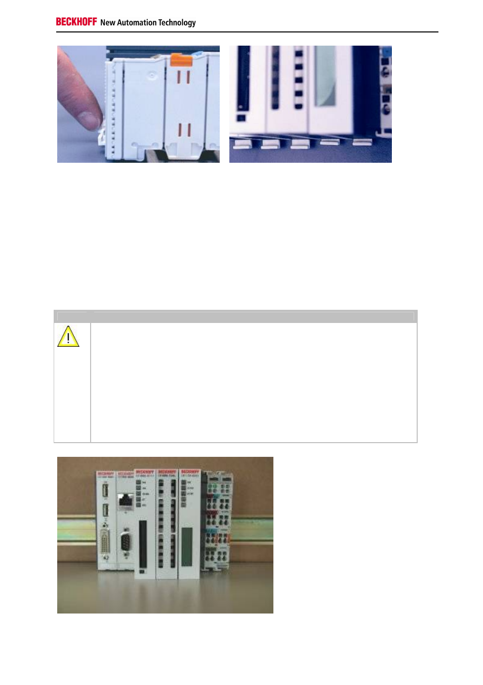 Installation position, Observe minimum clearance | BECKHOFF CX1000 User Manual | Page 35 / 50