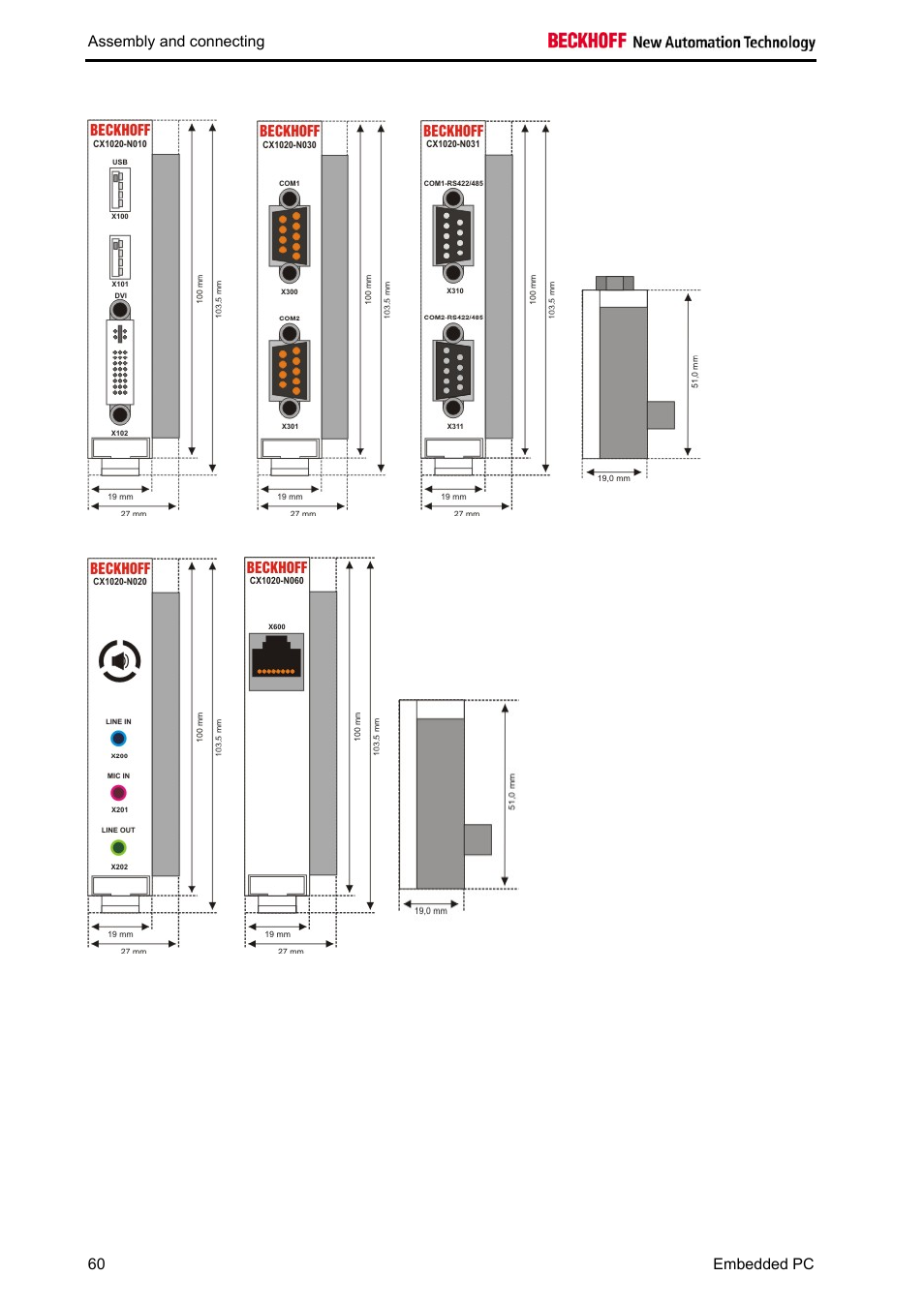 BECKHOFF CX1020 User Manual | Page 62 / 123