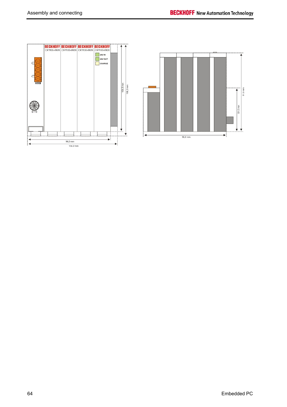 BECKHOFF CX1020 User Manual | Page 66 / 123