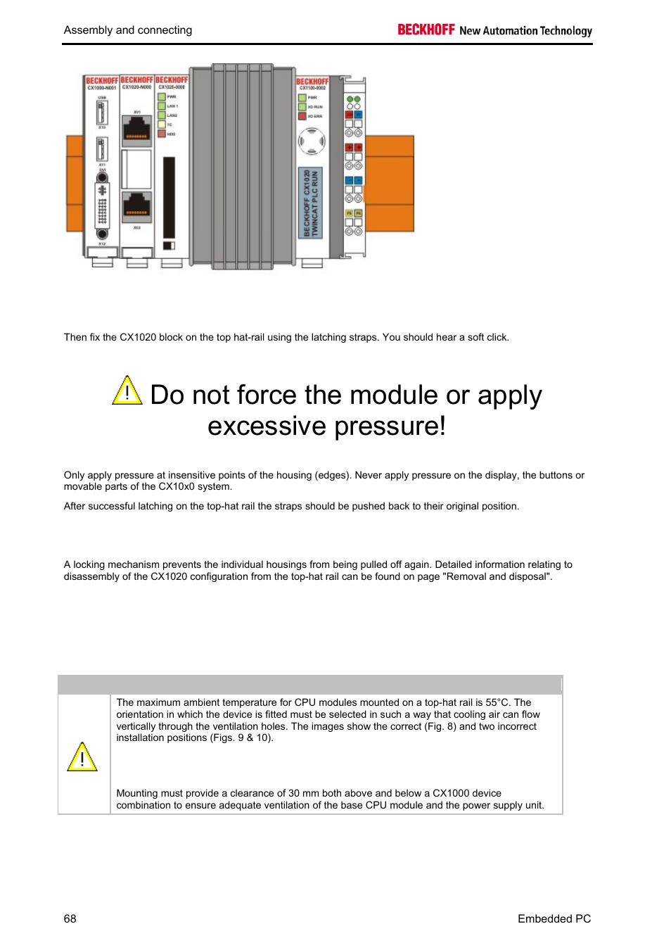 BECKHOFF CX1020 User Manual | Page 70 / 123