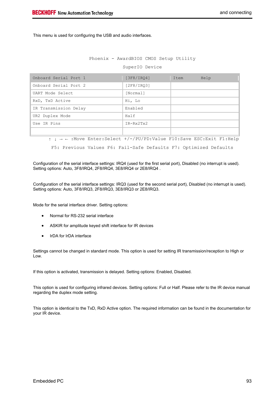 Superio device | BECKHOFF CX1020 User Manual | Page 95 / 123