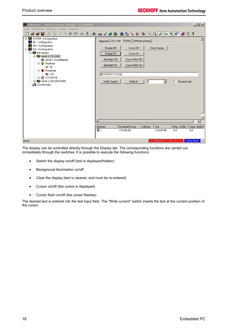 BECKHOFF CX1100-000x User Manual | Page 18 / 66