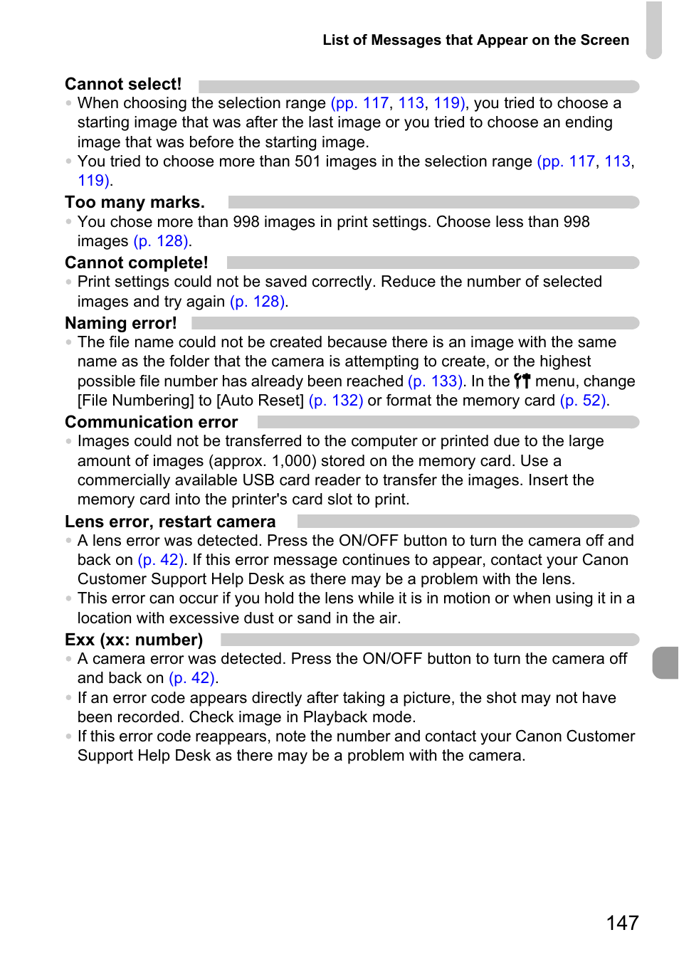 Canon IXUS 120 IS User Manual | Page 147 / 161