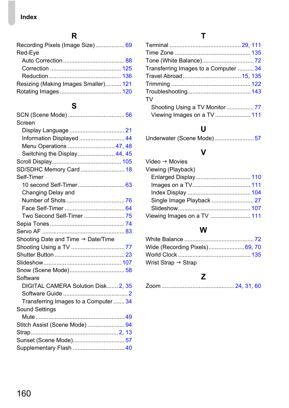 Canon IXUS 120 IS User Manual | Page 160 / 161