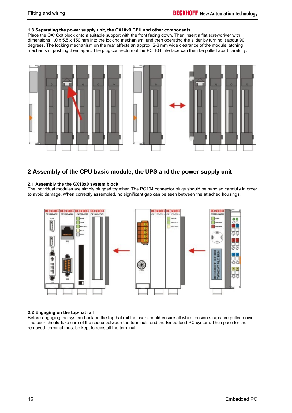 BECKHOFF CX1100-09xx UPS User Manual | Page 18 / 44