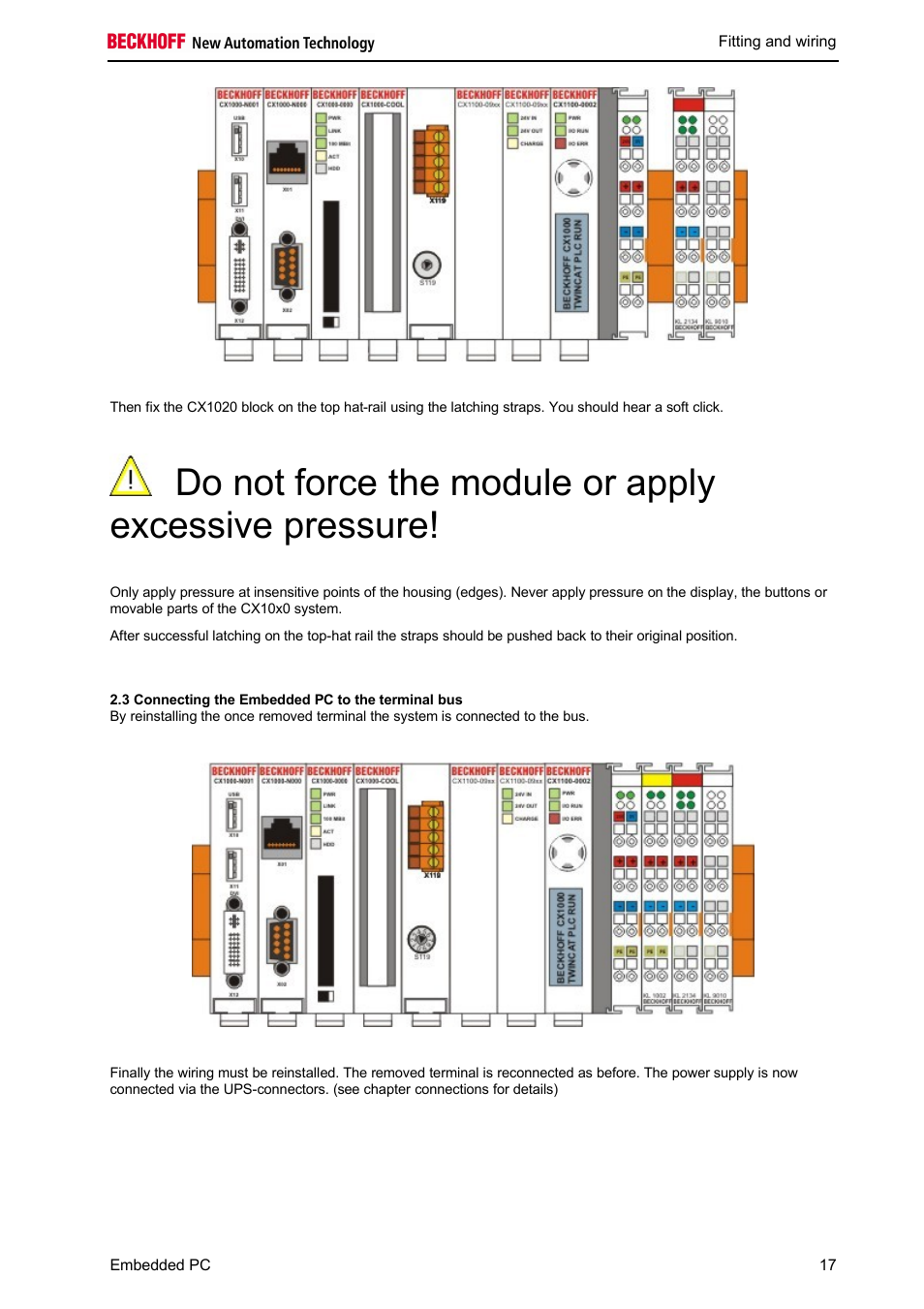 BECKHOFF CX1100-09xx UPS User Manual | Page 19 / 44