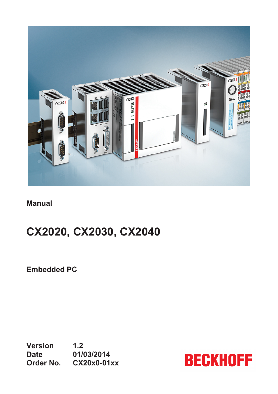 BECKHOFF CX2020 User Manual | 47 pages