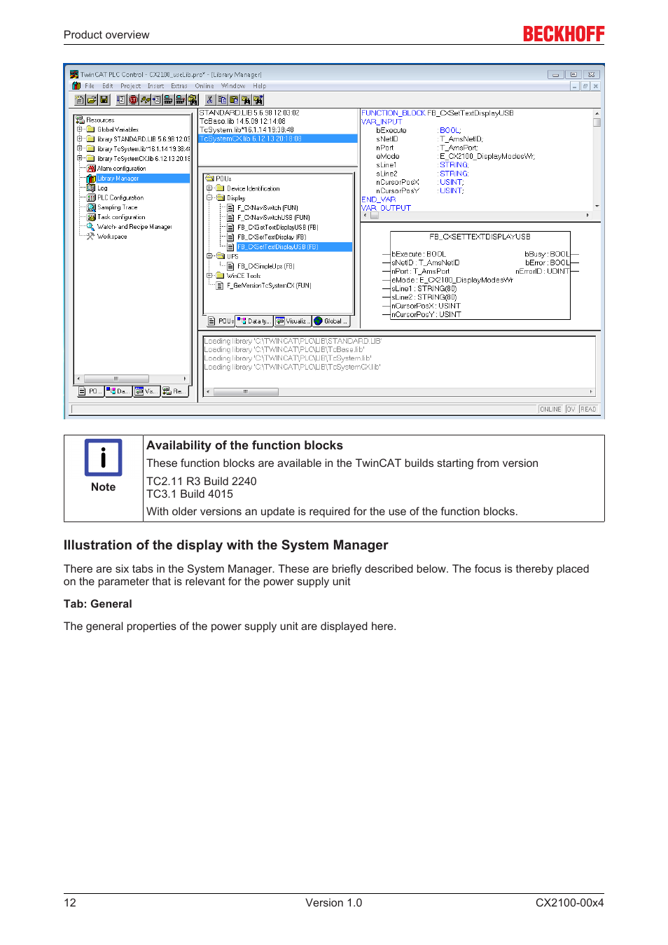 BECKHOFF CX2100­00x4 User Manual | Page 12 / 45