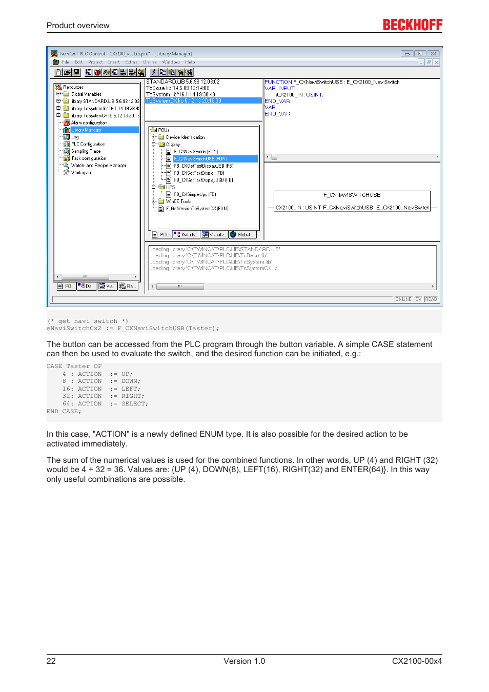 BECKHOFF CX2100­00x4 User Manual | Page 22 / 45