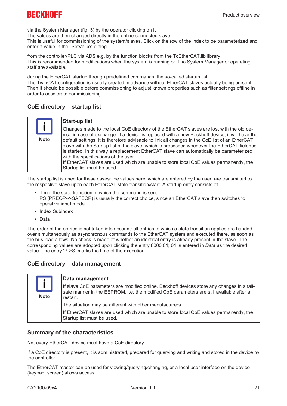 BECKHOFF CX2100­09x4 User Manual | Page 21 / 87