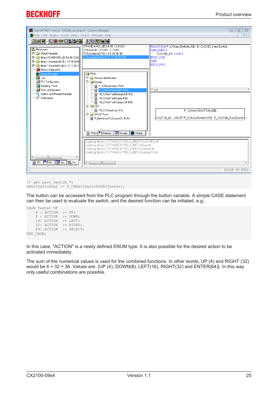 BECKHOFF CX2100­09x4 User Manual | Page 25 / 87