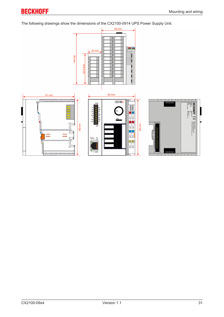 BECKHOFF CX2100­09x4 User Manual | Page 31 / 87