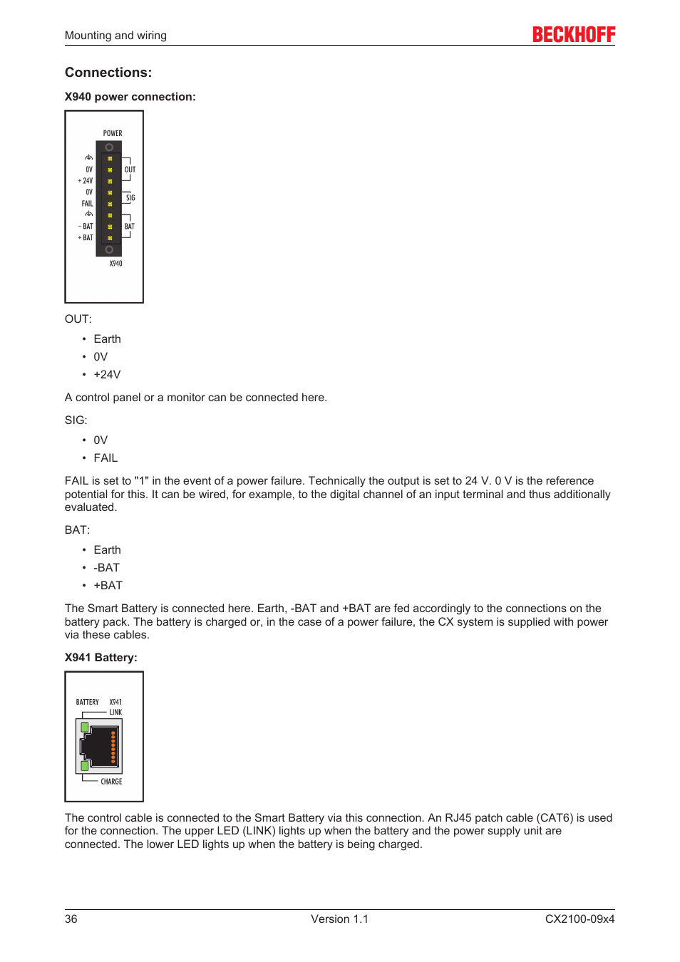 BECKHOFF CX2100­09x4 User Manual | Page 36 / 87