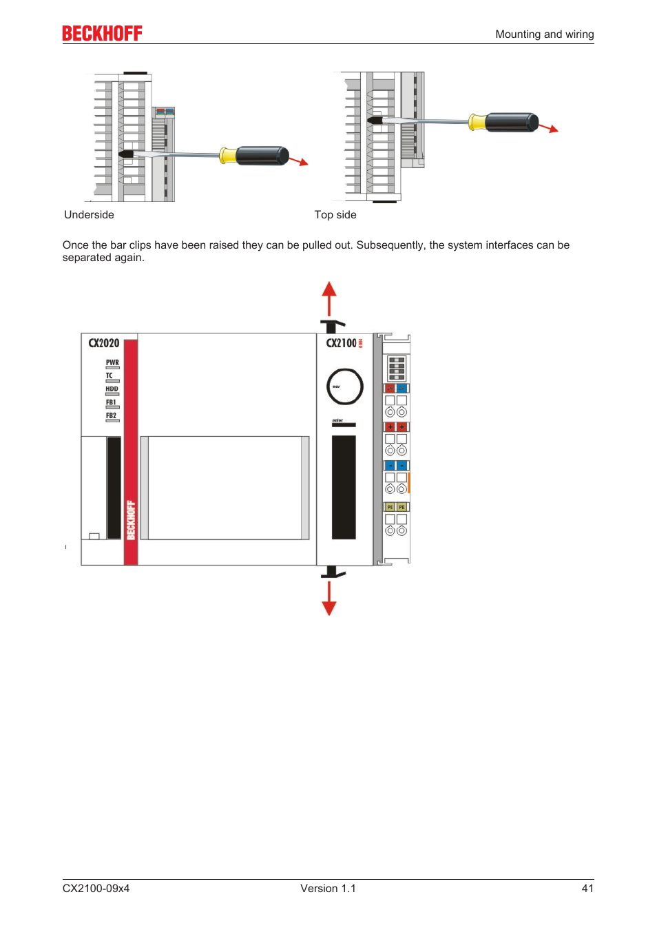 BECKHOFF CX2100­09x4 User Manual | Page 41 / 87