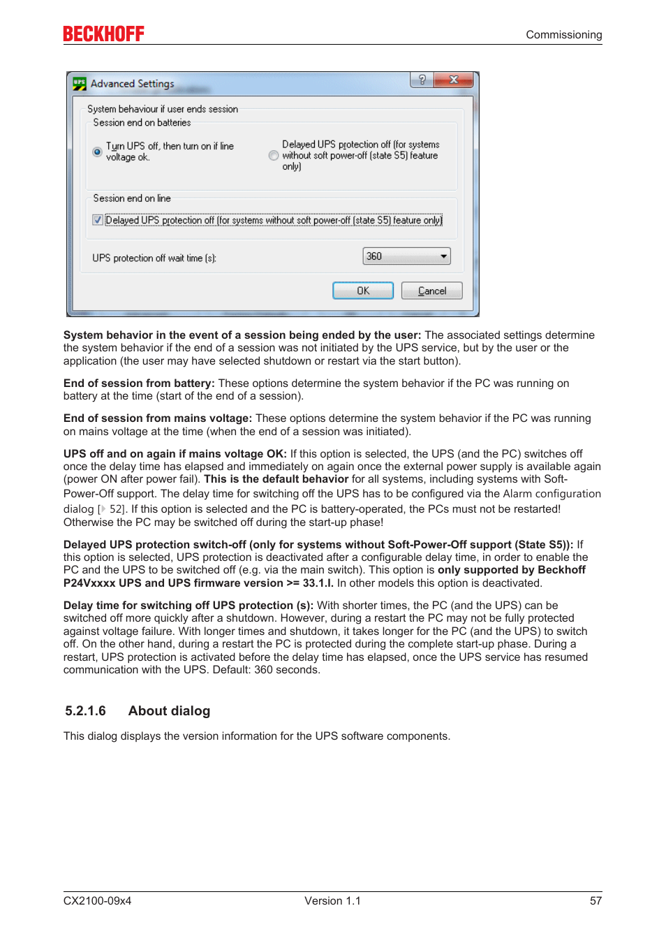 6 about dialog | BECKHOFF CX2100­09x4 User Manual | Page 57 / 87