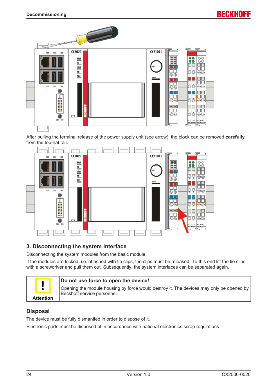 BECKHOFF CX2500­0020 User Manual | Page 24 / 26