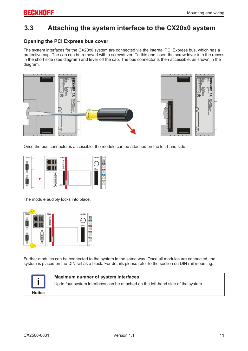 BECKHOFF CX2500­0031 User Manual | Page 11 / 27