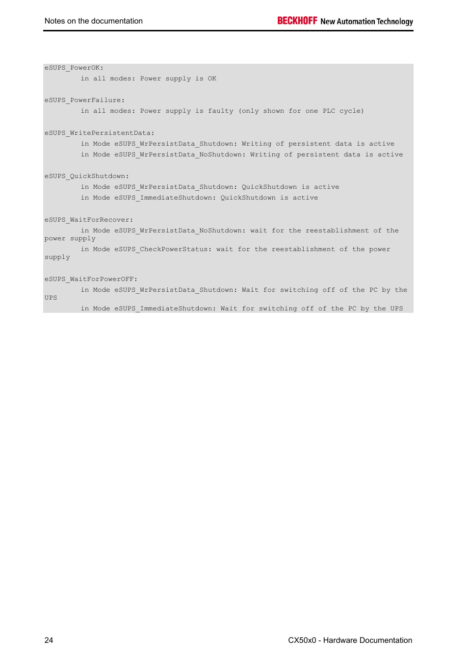 E_s_ups_state | BECKHOFF CX50x0 User Manual | Page 26 / 77