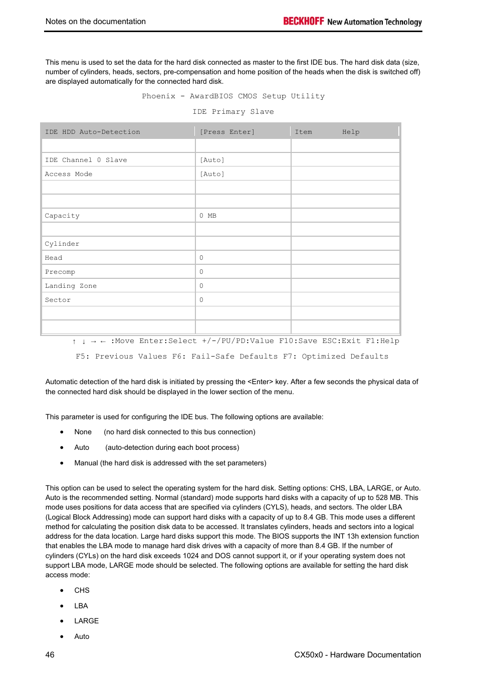 Ide primary slave | BECKHOFF CX50x0 User Manual | Page 48 / 77