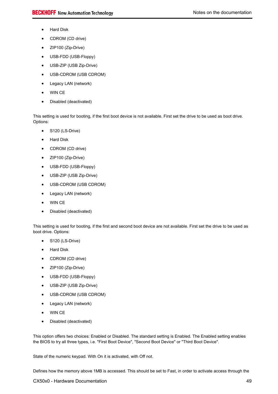 BECKHOFF CX50x0 User Manual | Page 51 / 77