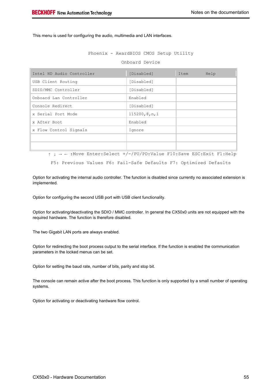 Onboard device | BECKHOFF CX50x0 User Manual | Page 57 / 77