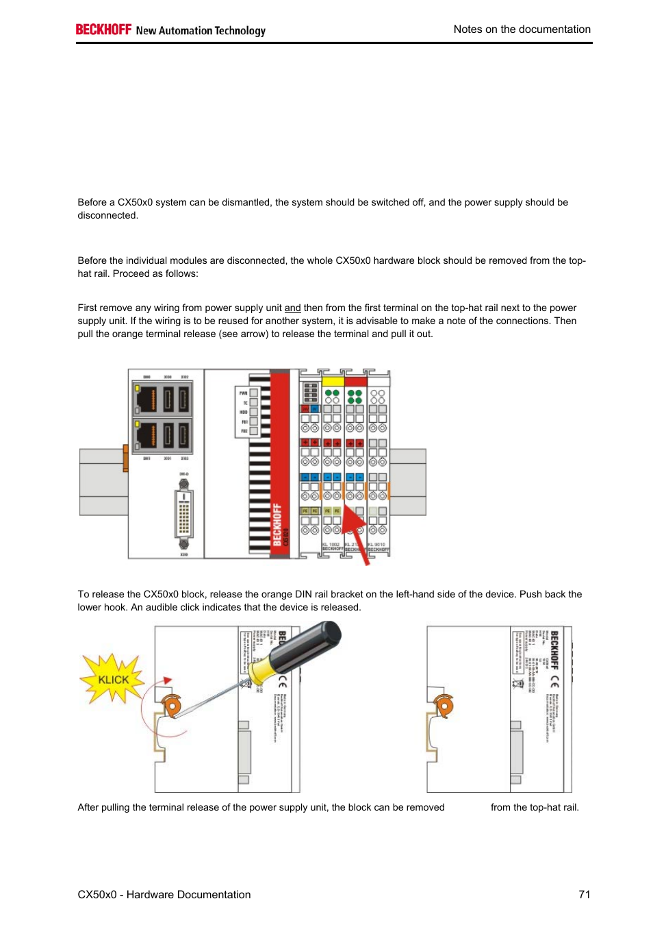 Decomissioning | BECKHOFF CX50x0 User Manual | Page 73 / 77