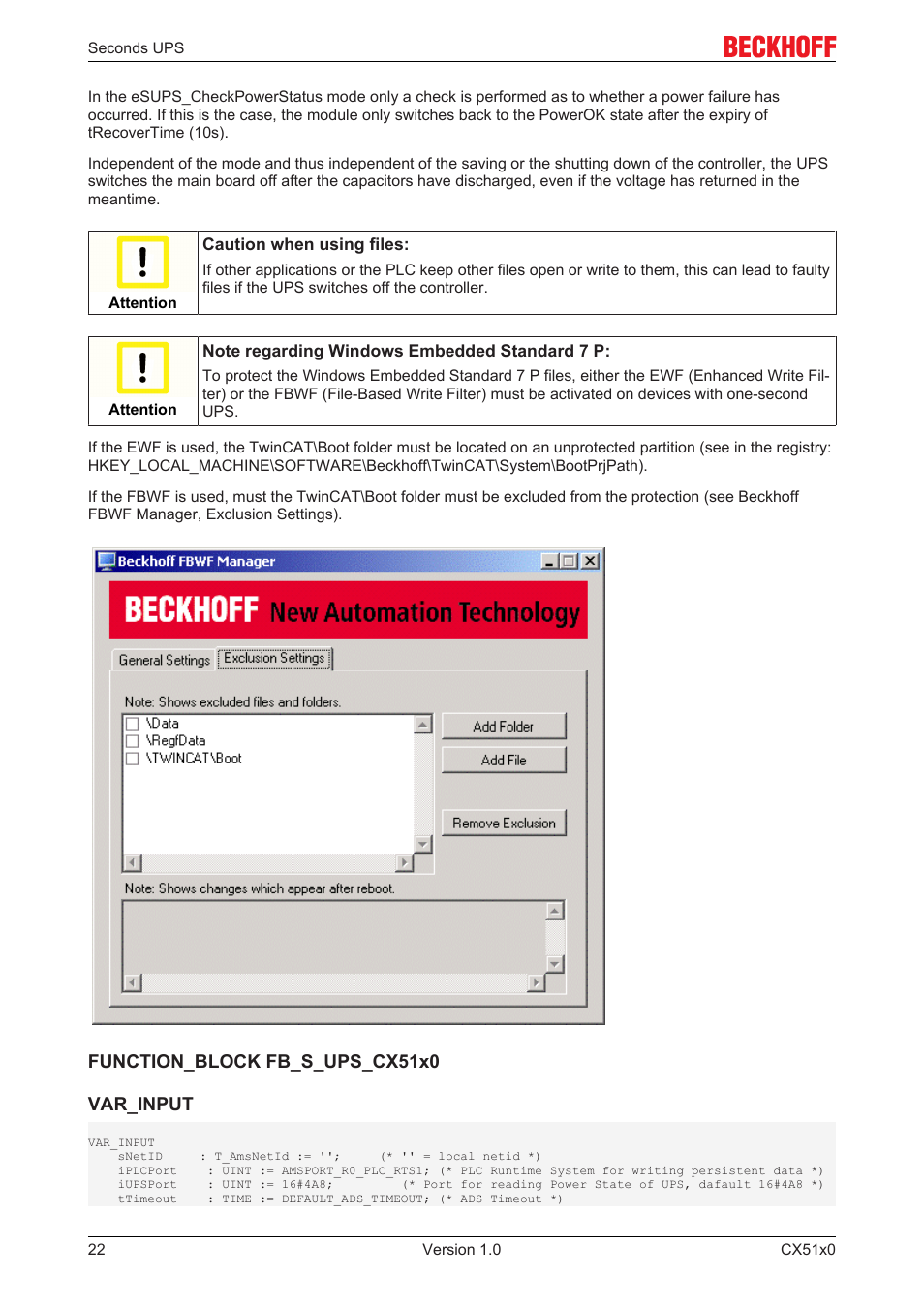 BECKHOFF CX51x0 User Manual | Page 22 / 87