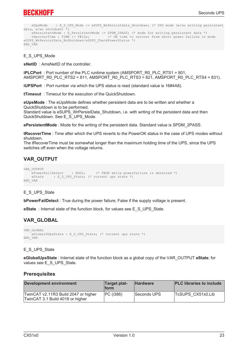 BECKHOFF CX51x0 User Manual | Page 23 / 87