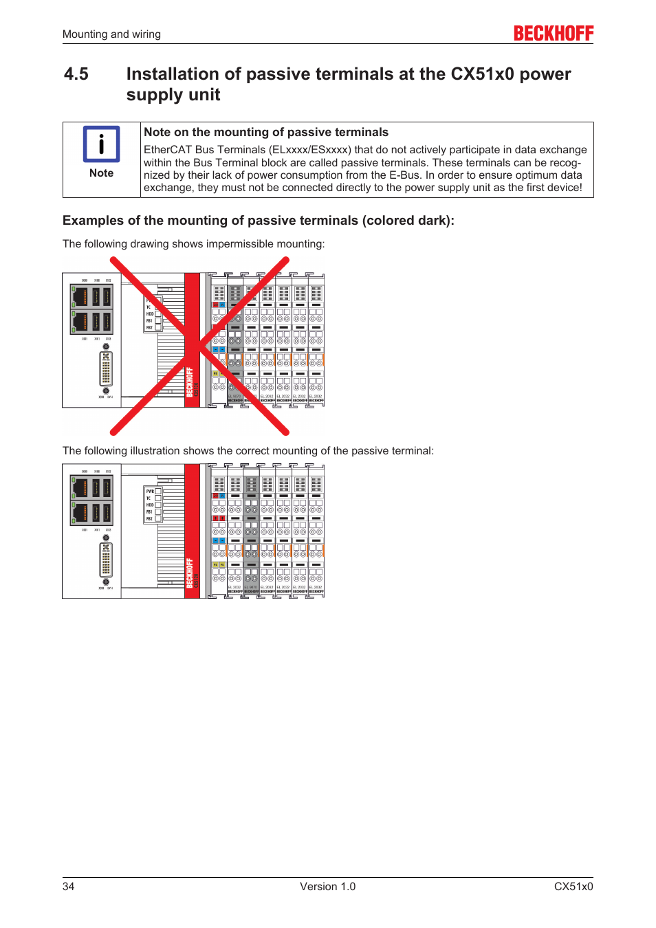 BECKHOFF CX51x0 User Manual | Page 34 / 87