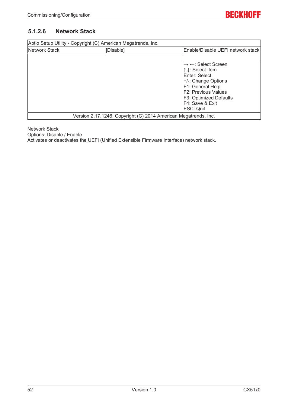 6 network stack | BECKHOFF CX51x0 User Manual | Page 52 / 87