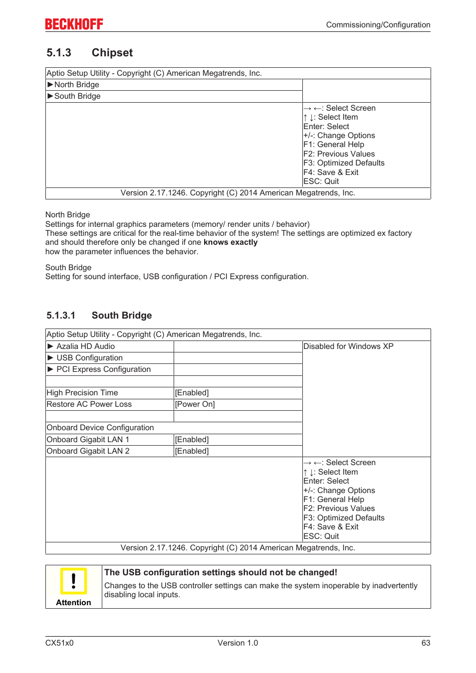 3 chipset, 1 south bridge | BECKHOFF CX51x0 User Manual | Page 63 / 87