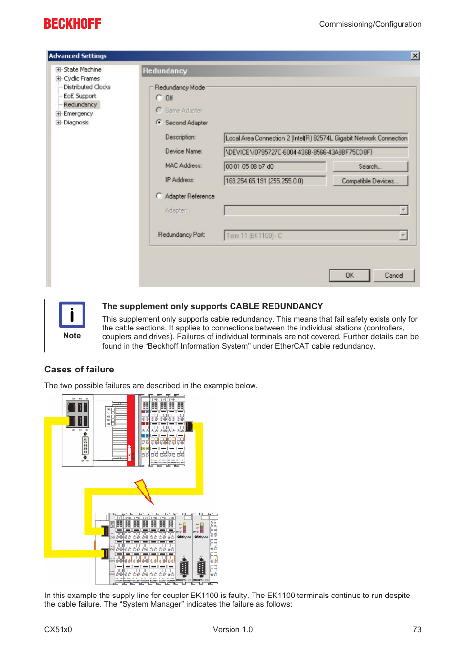 BECKHOFF CX51x0 User Manual | Page 73 / 87